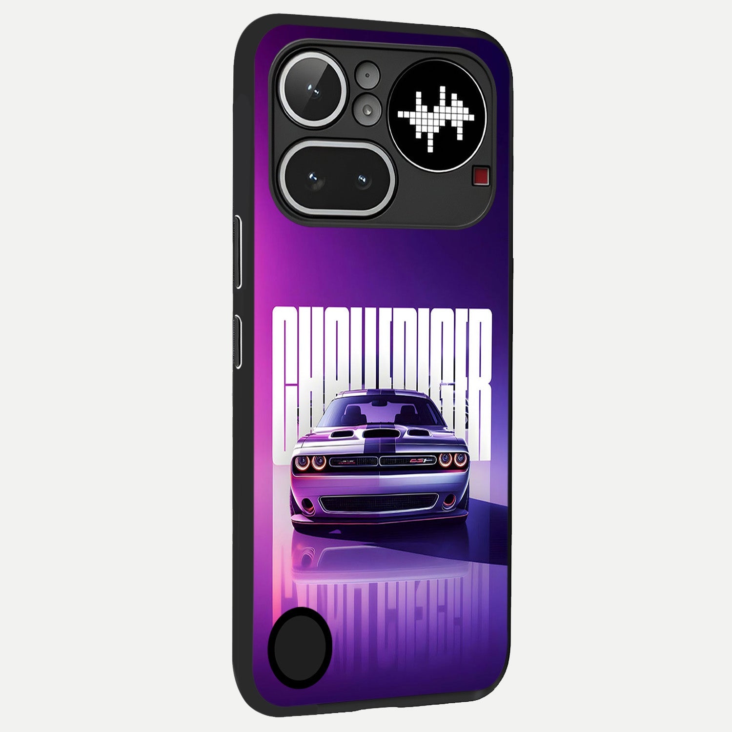  Midnight Muscle Ride back cover For Nothing Phone 4A Pro slim fit glass case with vibrant aesthetic design