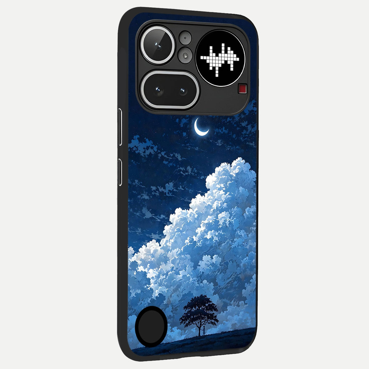  Midnight Sky Serenity back cover For Nothing Phone 4A Pro slim fit glass case with vibrant aesthetic design