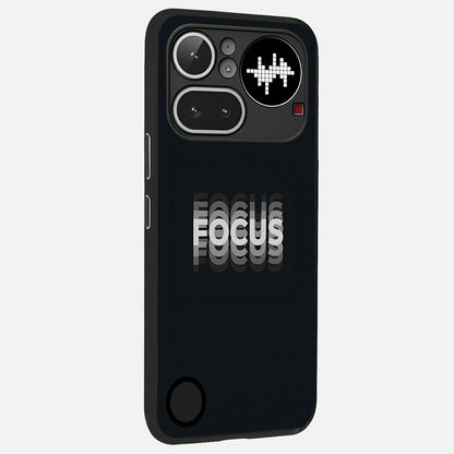  Mono Focus Vision back cover For Nothing Phone 4A Pro slim fit glass case with vibrant aesthetic design