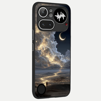  Moonlight Spark Path back cover For Nothing Phone 4A Pro slim fit glass case with vibrant aesthetic design