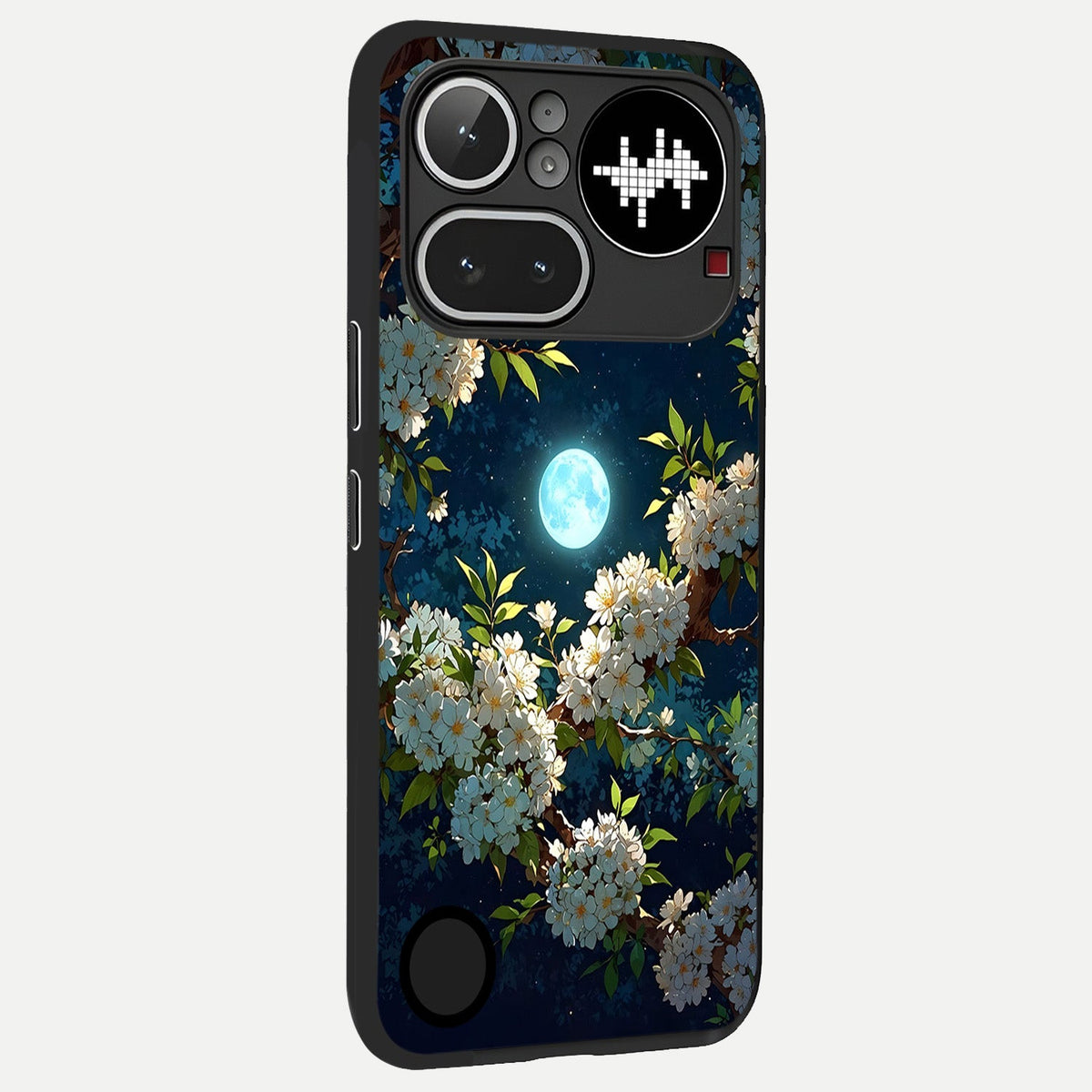  Moonlit Blossom Dream back cover For Nothing Phone 4A Pro slim fit glass case with vibrant aesthetic design