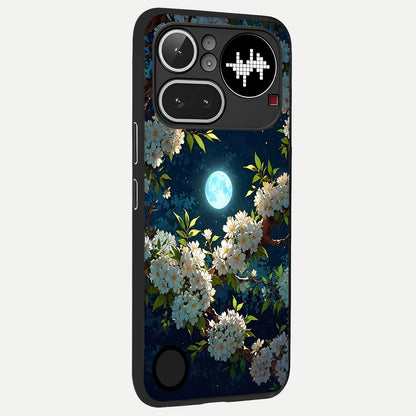  Moonlit Blossom Dream back cover For Nothing Phone 4A Pro slim fit glass case with vibrant aesthetic design