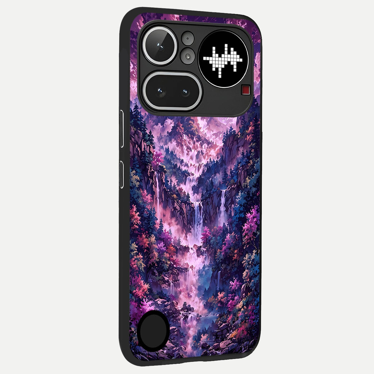  Mystic Cascade Peaks back cover For Nothing Phone 4A Pro slim fit glass case with vibrant aesthetic design