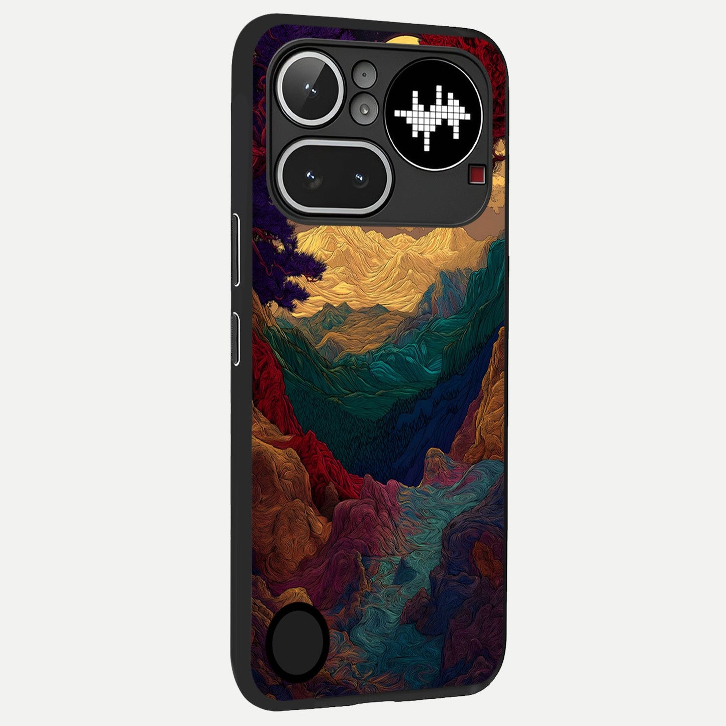  Mystic Valley Light back cover For Nothing Phone 4A Pro slim fit glass case with vibrant aesthetic design