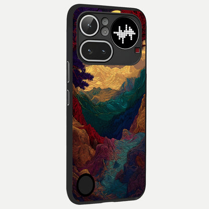 Mystic Valley Light back cover For Nothing Phone 4A Pro slim fit glass case with vibrant aesthetic design