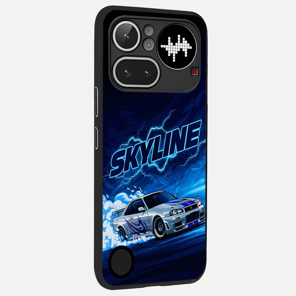  Neon Drift Beast back cover For Nothing Phone 4A Pro slim fit glass case with vibrant aesthetic design