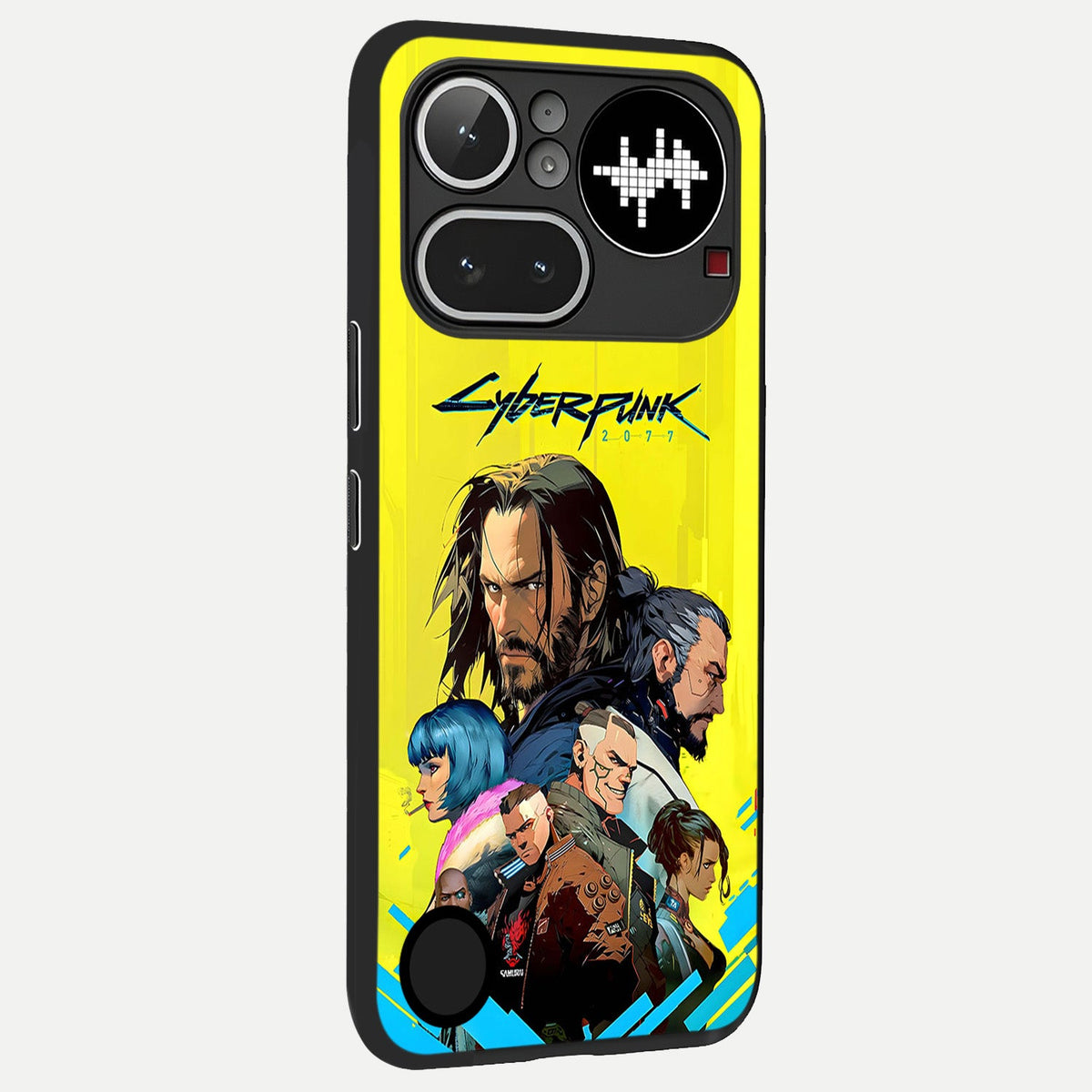  Neon Rebel Genesis back cover For Nothing Phone 4A Pro slim fit glass case with vibrant aesthetic design