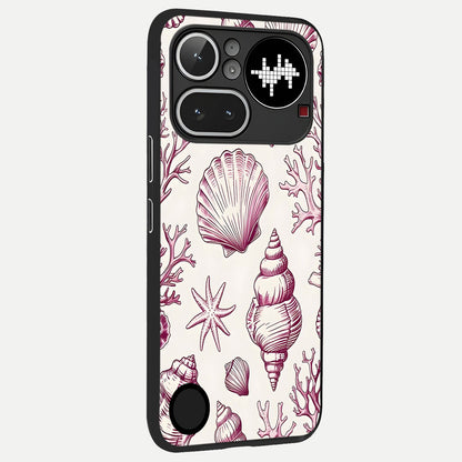  Pink Power Sparks back cover For Nothing Phone 4A Pro slim fit glass case with vibrant aesthetic design