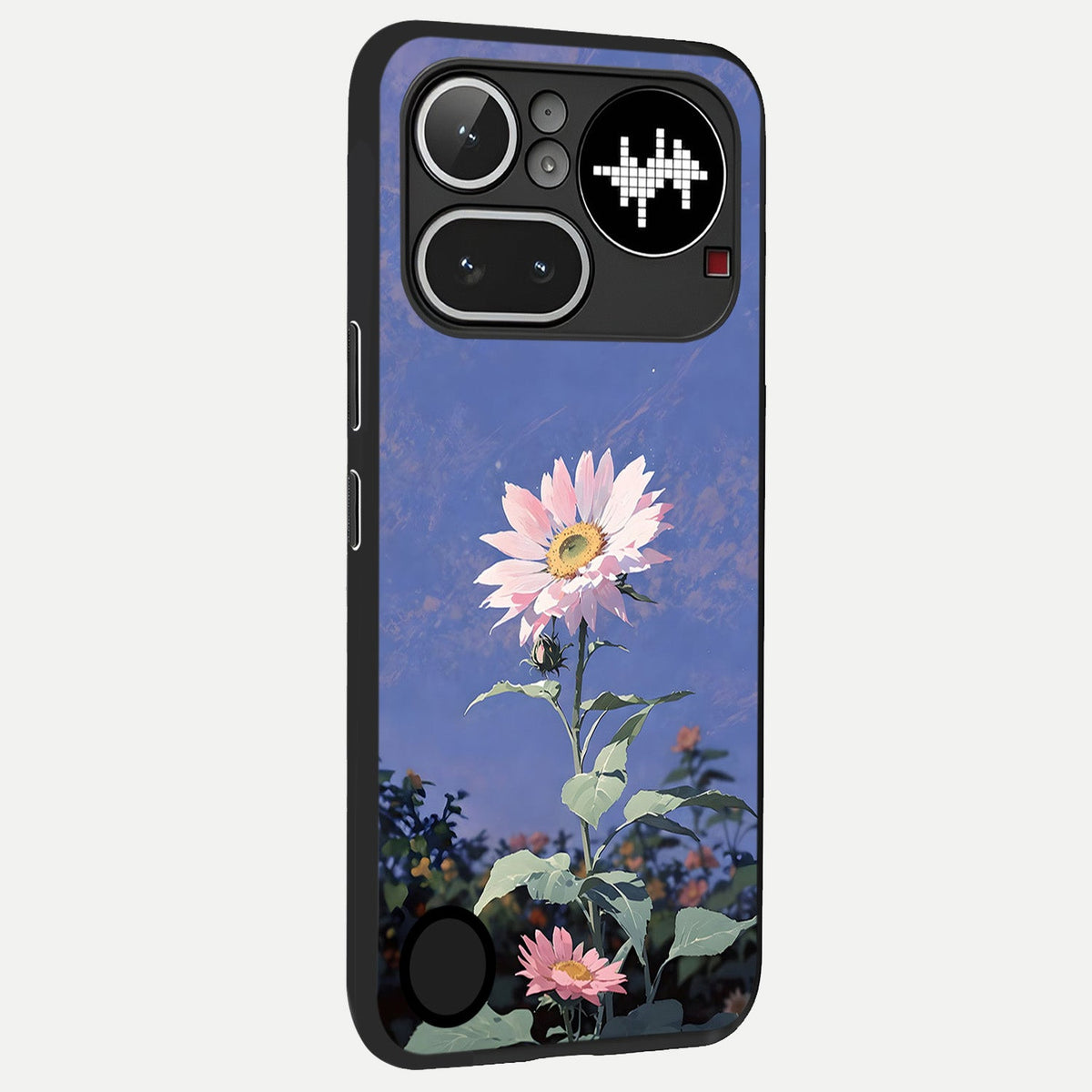  Pink Shells Outline back cover For Nothing Phone 4A Pro slim fit glass case with vibrant aesthetic design