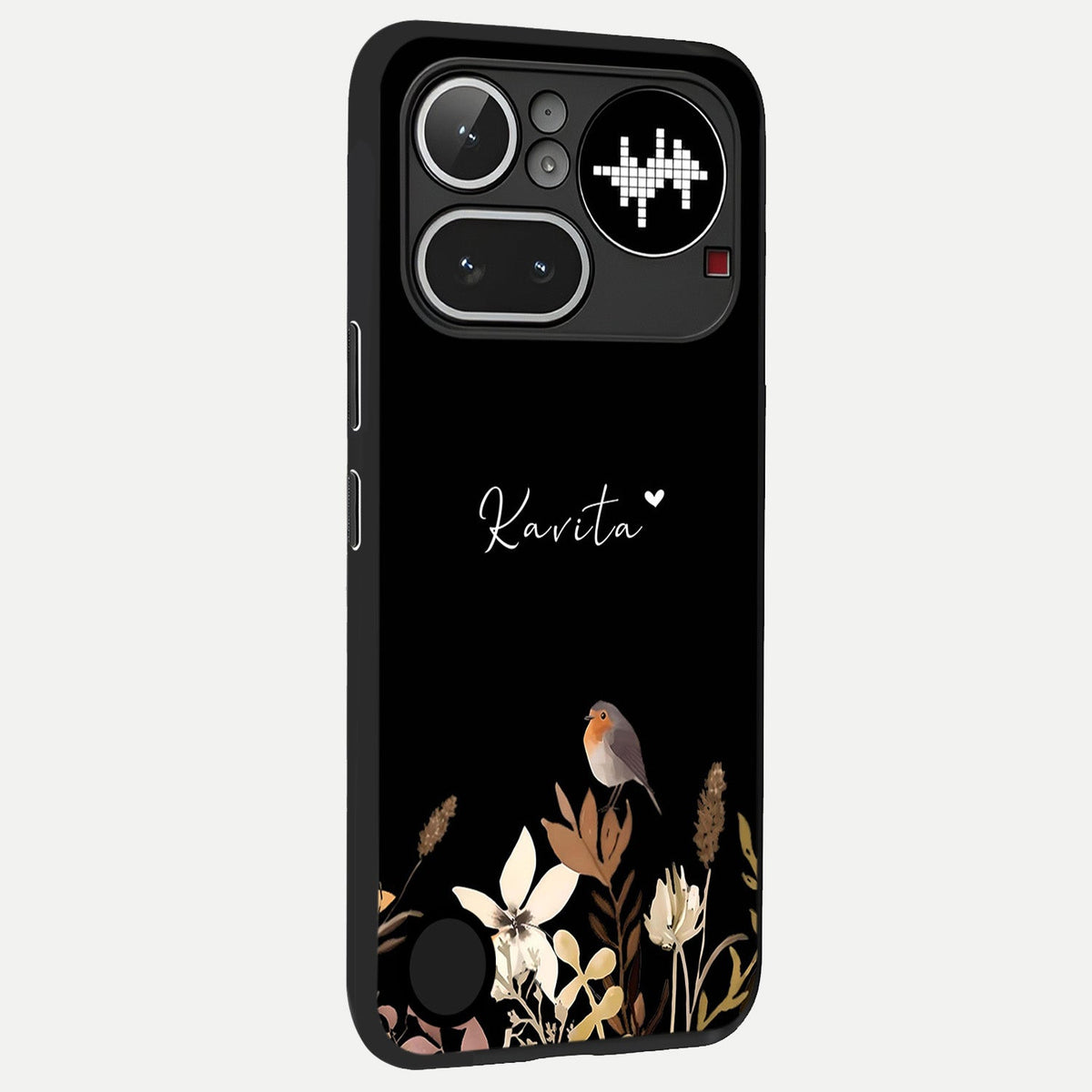 Quiet Garden Tune Custom Name back cover For Nothing Phone 4A Pro slim fit glass case with vibrant aesthetic design