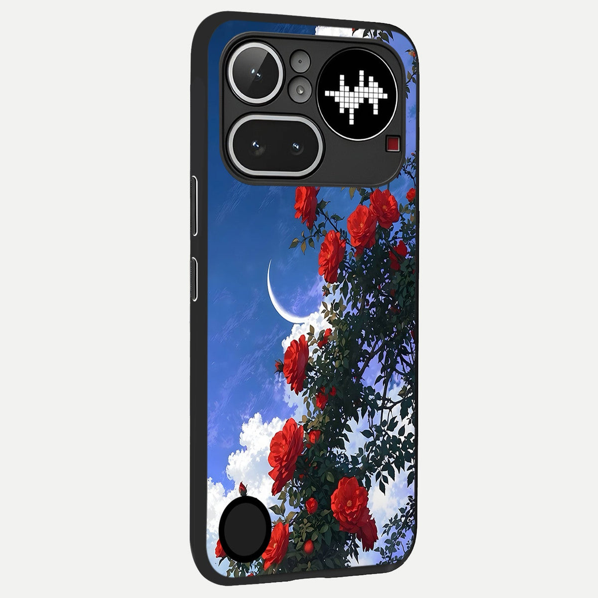  Rose Drift Flowers back cover For Nothing Phone 4A Pro slim fit glass case with vibrant aesthetic design