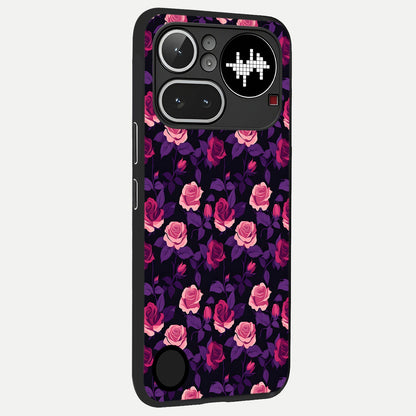  Rose Garden Twilight back cover For Nothing Phone 4A Pro slim fit glass case with vibrant aesthetic design