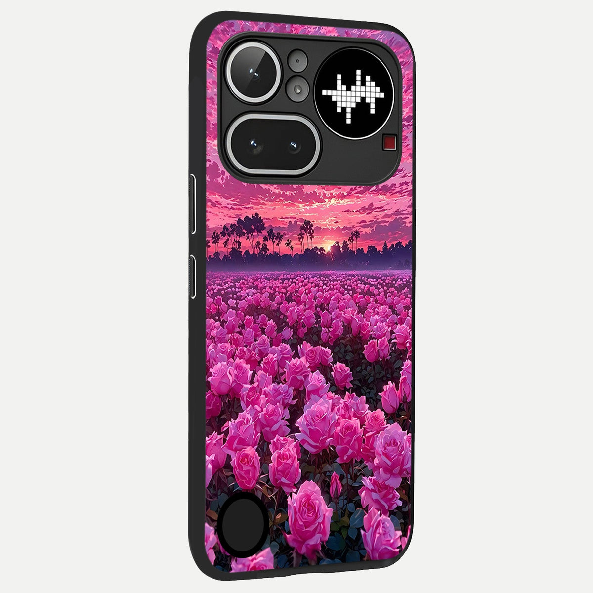 Rose Sunset Valley back cover For Nothing Phone 4A Pro slim fit glass case with vibrant aesthetic design