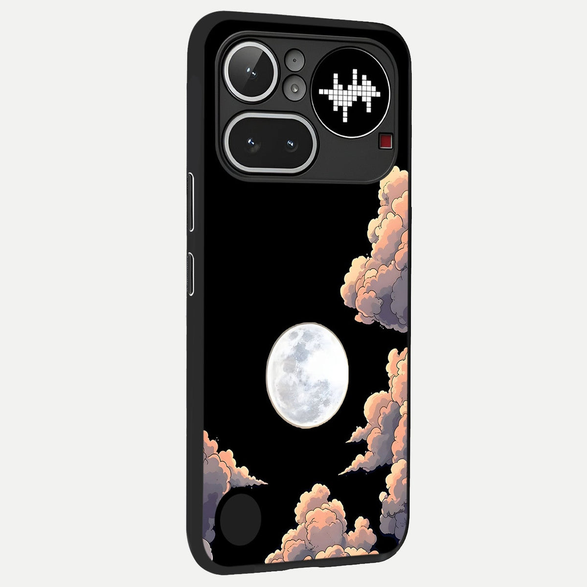  Shade Cloud Moon back cover For Nothing Phone 4A Pro slim fit glass case with vibrant aesthetic design