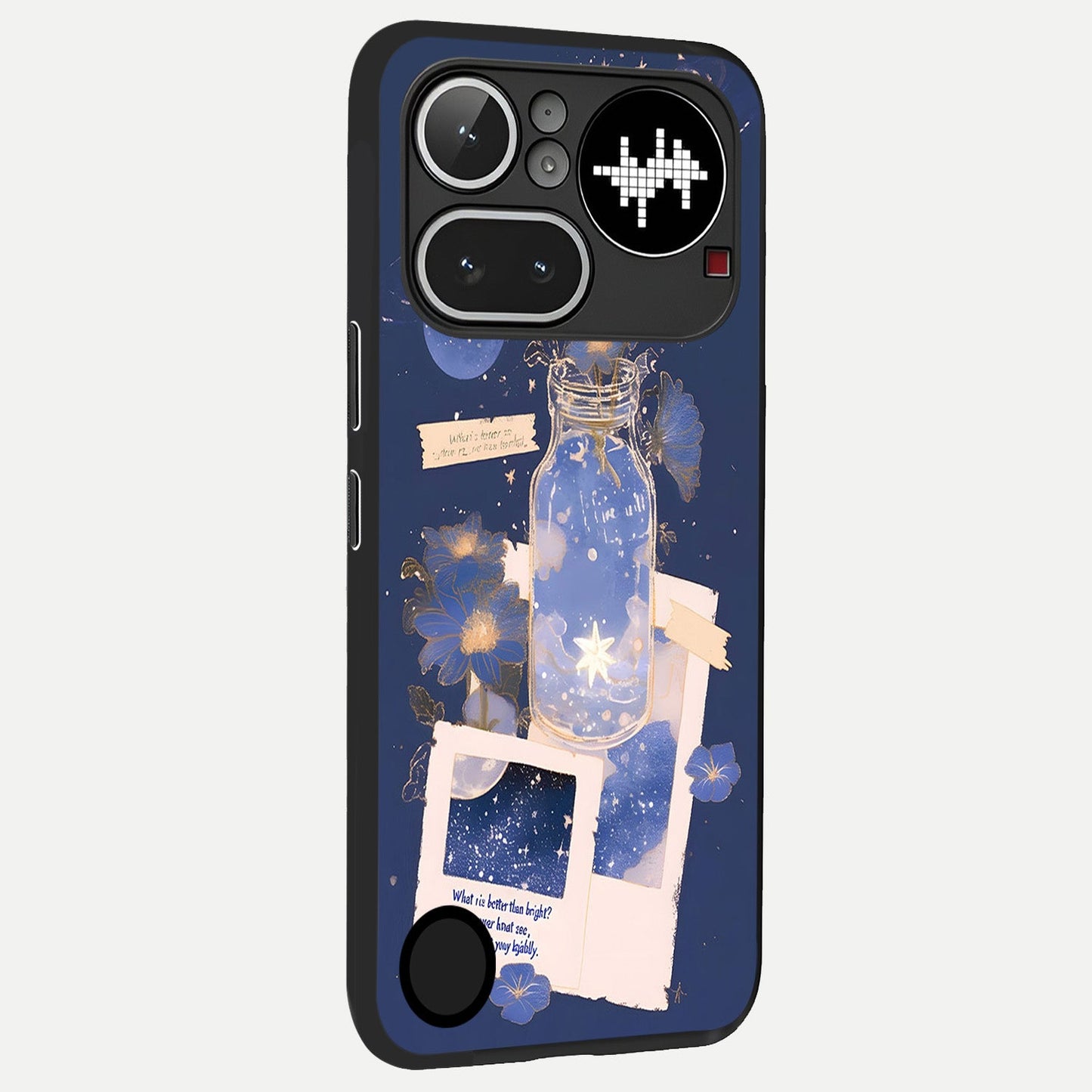  Starlit Cosmic Jar back cover For Nothing Phone 4A Pro slim fit glass case with vibrant aesthetic design