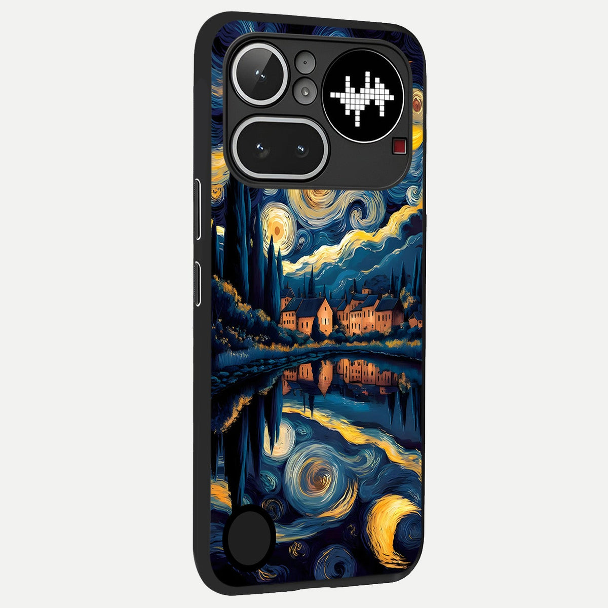  Starry Sky Serenity back cover For Nothing Phone 4A Pro slim fit glass case with vibrant aesthetic design