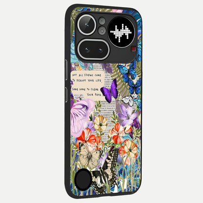  Storm Path Bloom back cover For Nothing Phone 4A Pro slim fit glass case with vibrant aesthetic design
