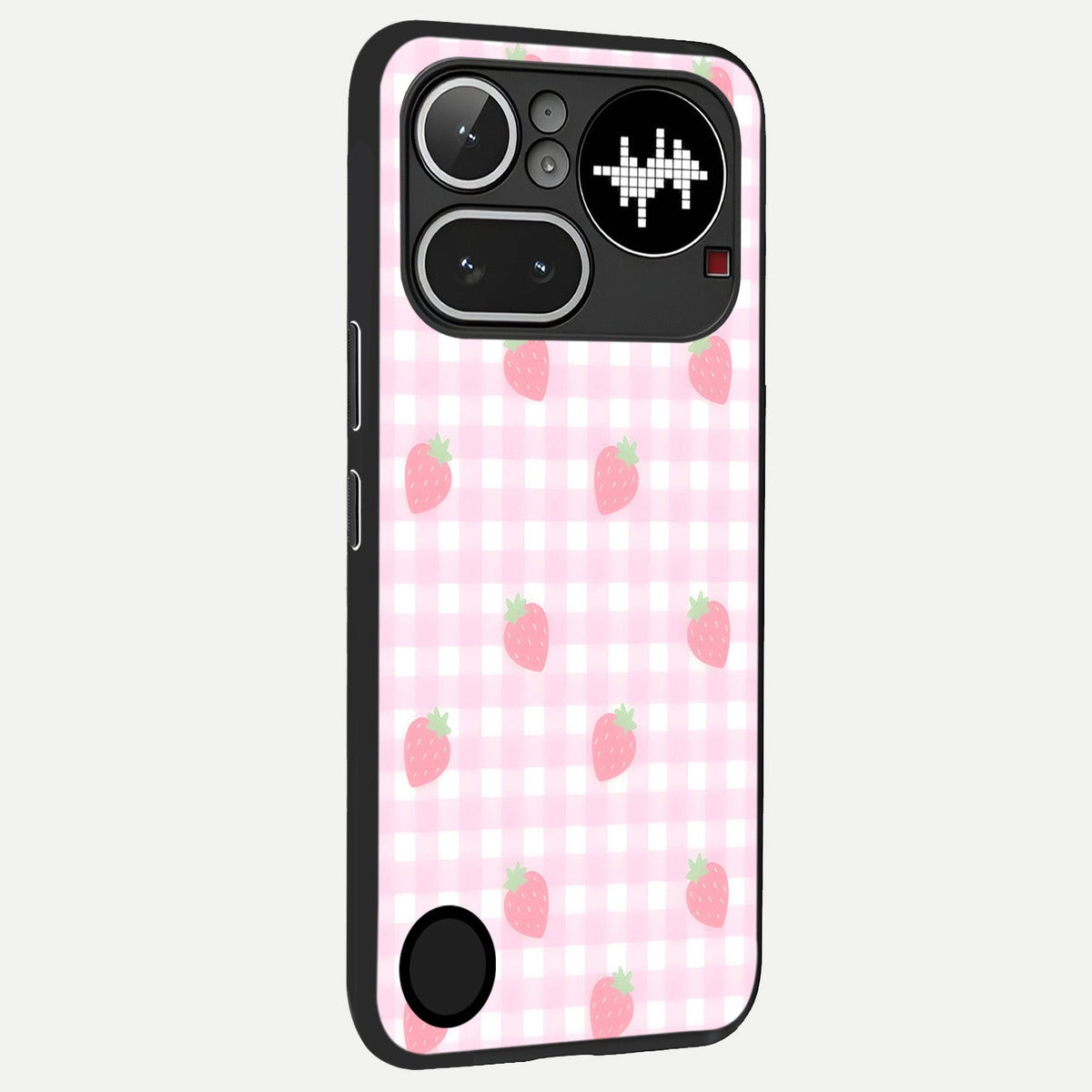  Strawberry Picnic Love back cover For Nothing Phone 4A Pro slim fit glass case with vibrant aesthetic design
