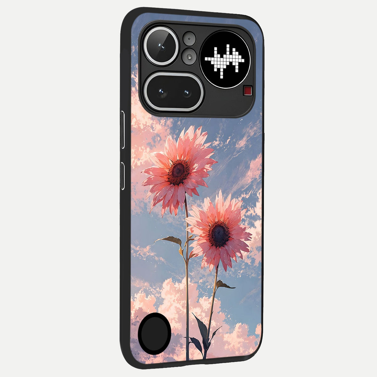  Sun Moon Balance back cover For Nothing Phone 4A Pro slim fit glass case with vibrant aesthetic design