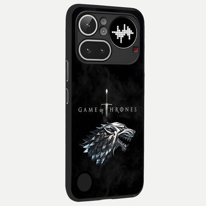  Throne Wolf Legacy back cover For Nothing Phone 4A Pro slim fit glass case with vibrant aesthetic design
