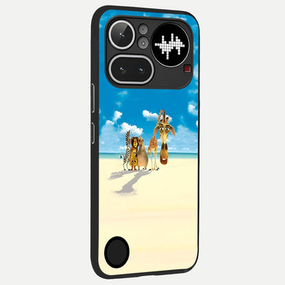  Tropical Fun Squad back cover For Nothing Phone 4A Pro slim fit glass case with vibrant aesthetic design