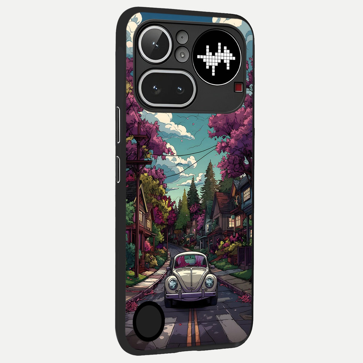  Vintage Street Drive back cover For Nothing Phone 4A Pro slim fit glass case with vibrant aesthetic design