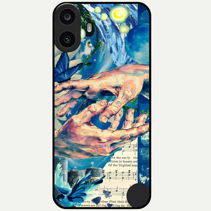  Aesthetic Divider Glass Case For CMF Phone 1 back cover – full design glossy printed glass finish