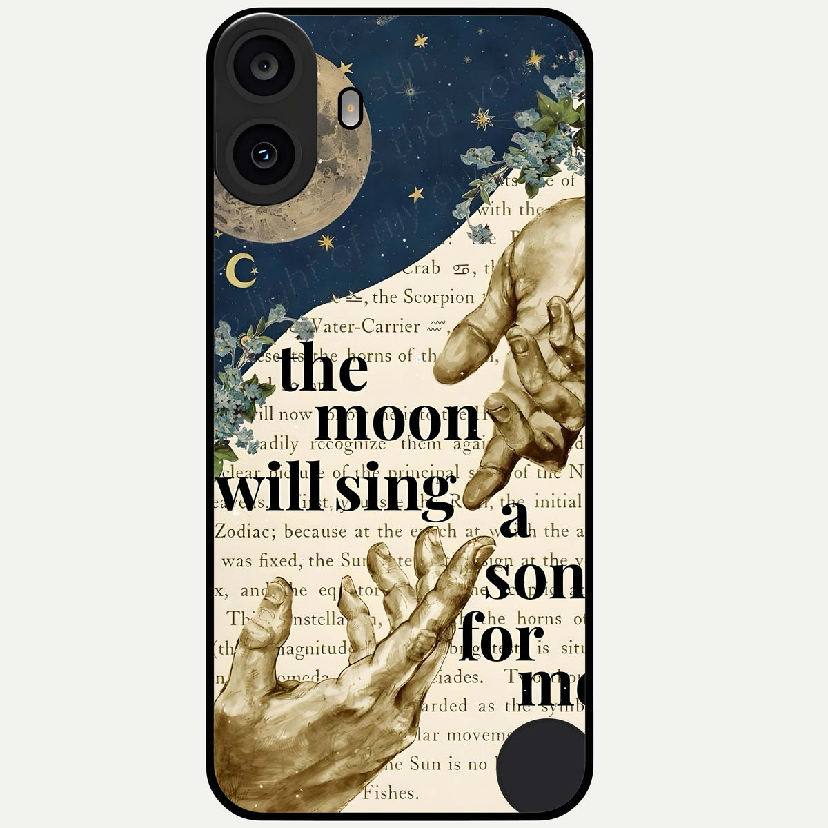  Aesthetic Divine Glass Case For CMF Phone 1 back cover – full design glossy printed glass finish