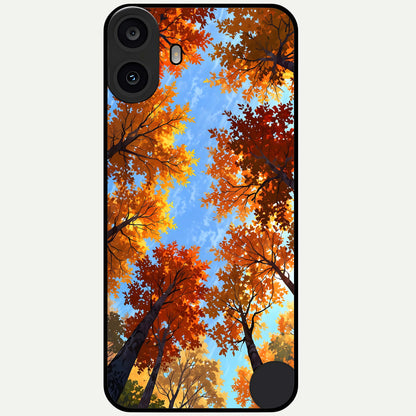  Autumn Sky Rise Glass Case For CMF Phone 1 back cover – full design glossy printed glass finish