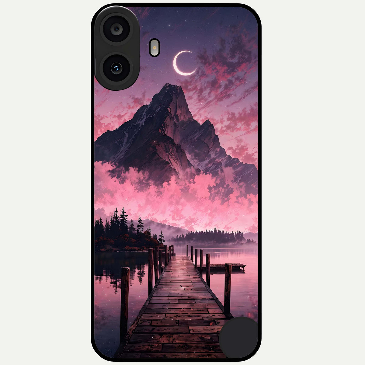  Beautiful Mountain View Glass Case For CMF Phone 1 back cover – full design glossy printed glass finish