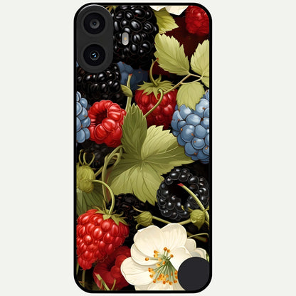  Berry Bloom Charm Glass Case For CMF Phone 1 back cover – full design glossy printed glass finish