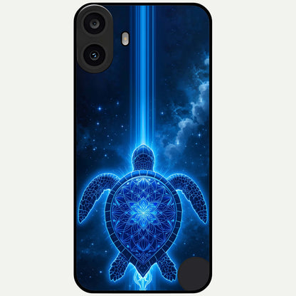  Blue Galaxy Turtle Glass Case For CMF Phone 1 back cover – full design glossy printed glass finish