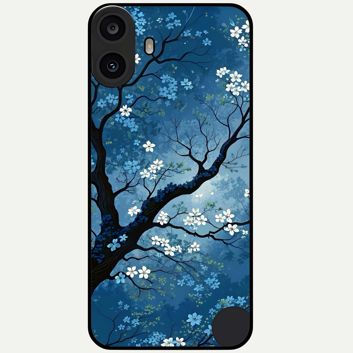  Blue Tree Serenity Glass Case For CMF Phone 1 back cover – full design glossy printed glass finish
