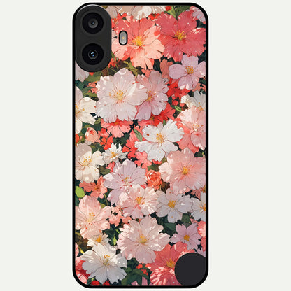  Blush Bloom Field Glass Case For CMF Phone 1 back cover – full design glossy printed glass finish