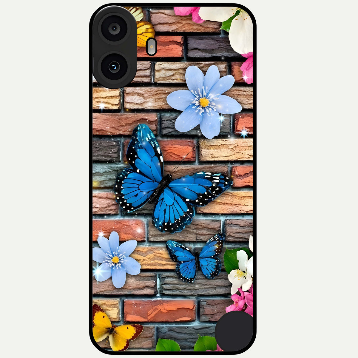  Brick Bloom Flight Glass Case For CMF Phone 1 back cover – full design glossy printed glass finish