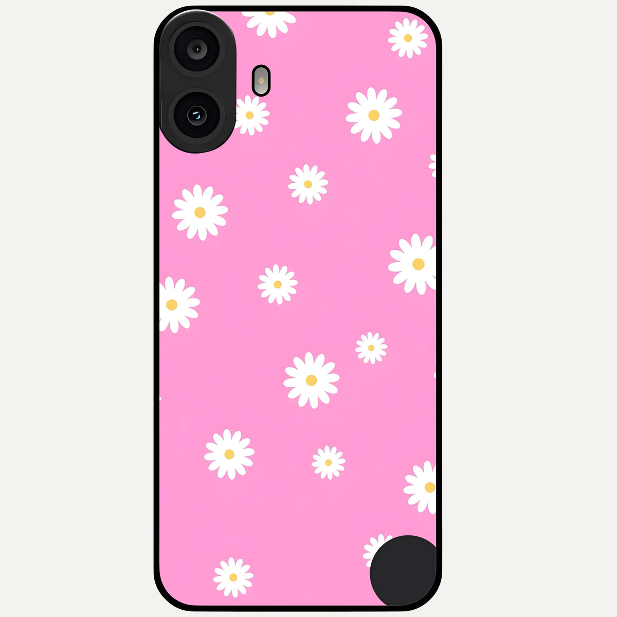  Bubblegum Daisy Pop Glass Case For CMF Phone 1 back cover – full design glossy printed glass finish