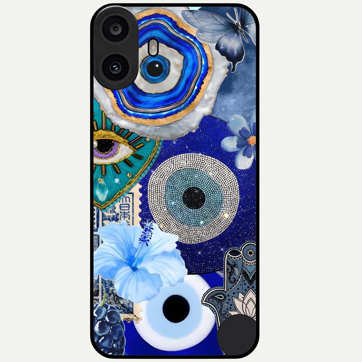  Celestial Blue Vision Glass Case For CMF Phone 1 back cover – full design glossy printed glass finish