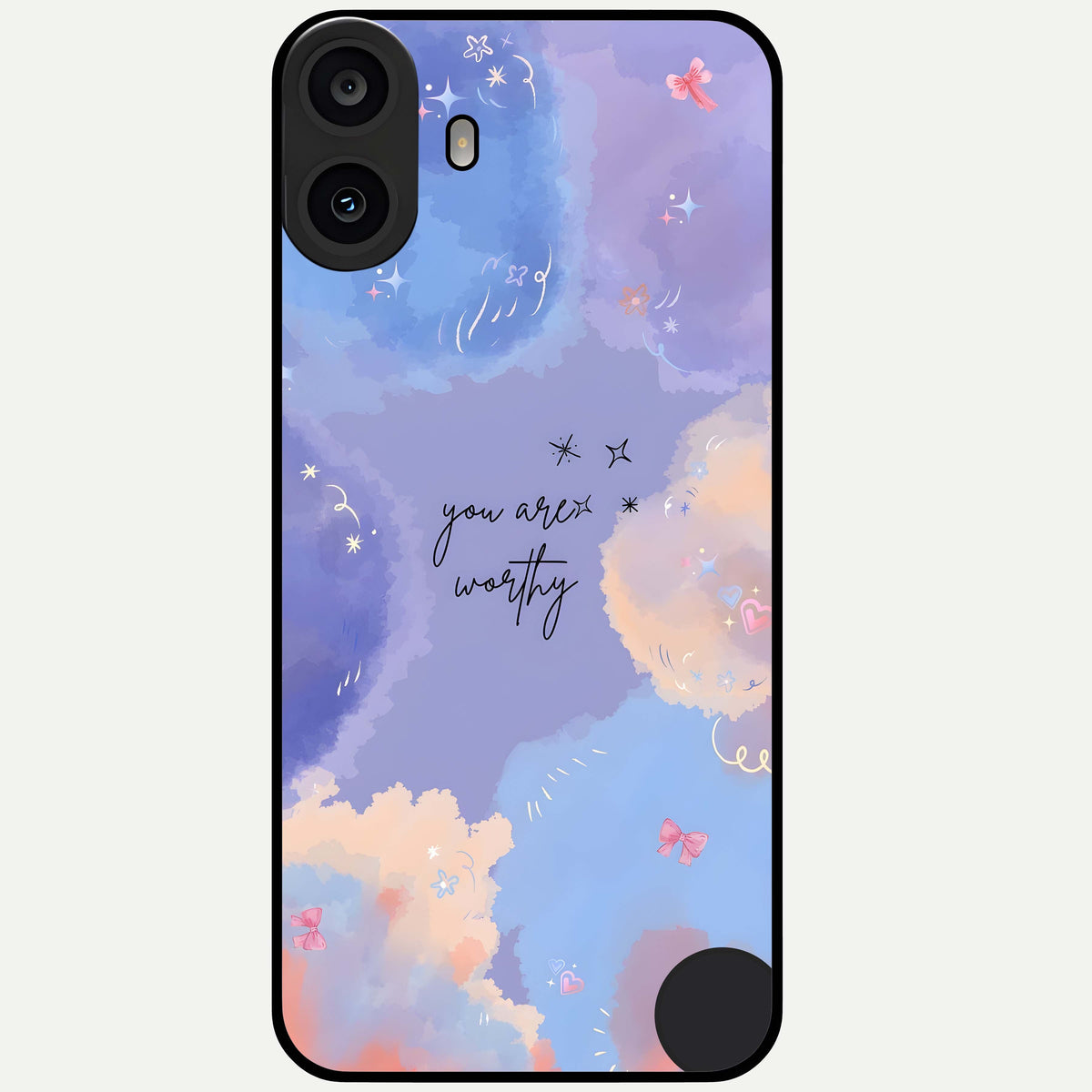  Celestial Cloud Magic Glass Case For CMF Phone 1 back cover – full design glossy printed glass finish