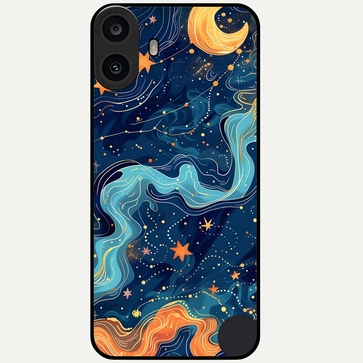  Celestial Dream Flow Glass Case For CMF Phone 1 back cover – full design glossy printed glass finish