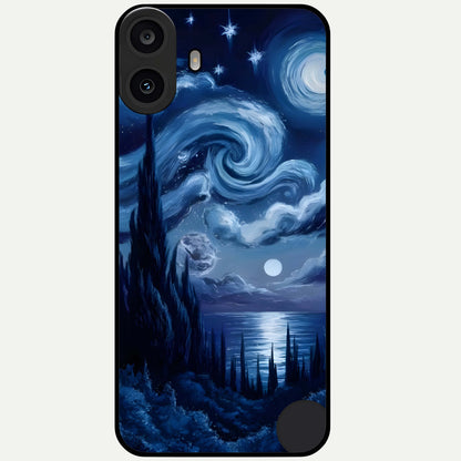  Celestial Dream Van Gogh Glass Case For CMF Phone 1 back cover – full design glossy printed glass finish