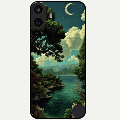  Celestial Lake Peace Glass Case For CMF Phone 1 back cover – full design glossy printed glass finish