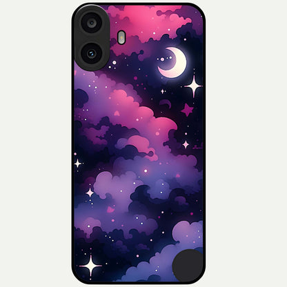 Celestial Moon Magic Glass Case For CMF Phone 1 back cover – full design glossy printed glass finish