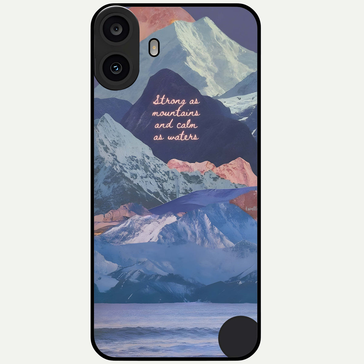  Celestial Mountain Calm Glass Case For CMF Phone 1 back cover – full design glossy printed glass finish