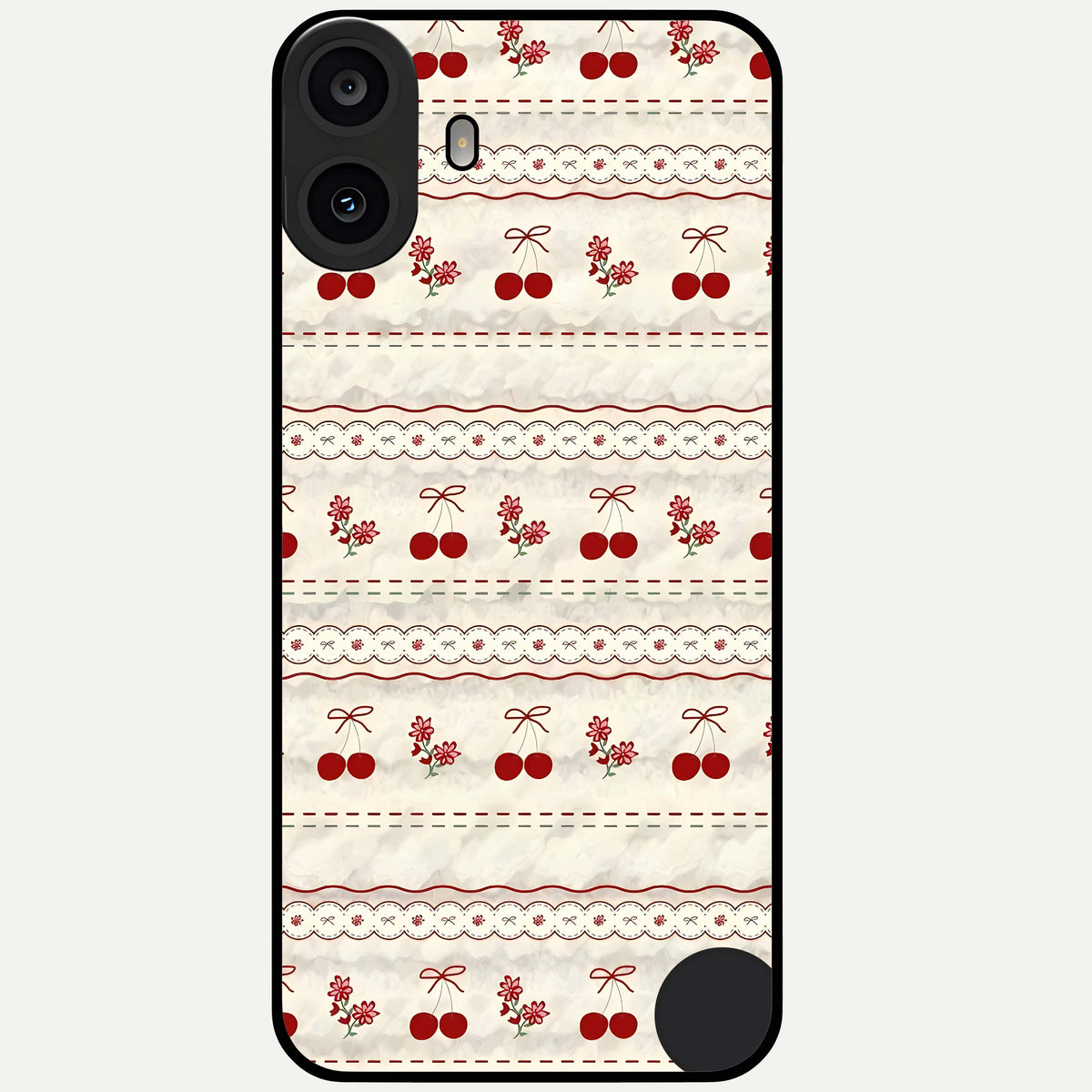  Cherry Bloom Charm Glass Case For CMF Phone 1 back cover – full design glossy printed glass finish