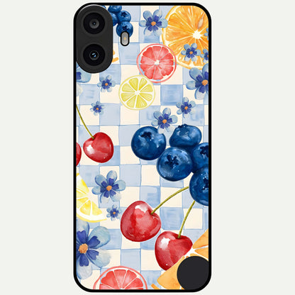  Citrus Bloom Joy Glass Case For CMF Phone 1 back cover – full design glossy printed glass finish