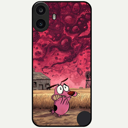  Courage Under Sky Glass Case For CMF Phone 1 back cover – full design glossy printed glass finish