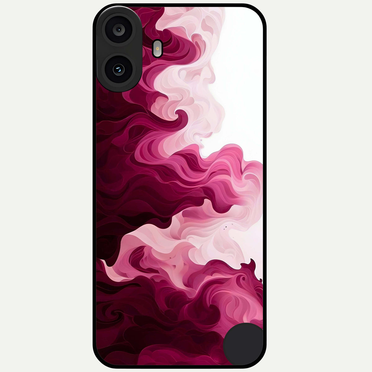  Crimson Wave Flow Glass Case For CMF Phone 1 back cover – full design glossy printed glass finish