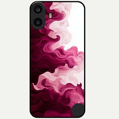  Crimson Wave Flow Glass Case For CMF Phone 1 back cover – full design glossy printed glass finish