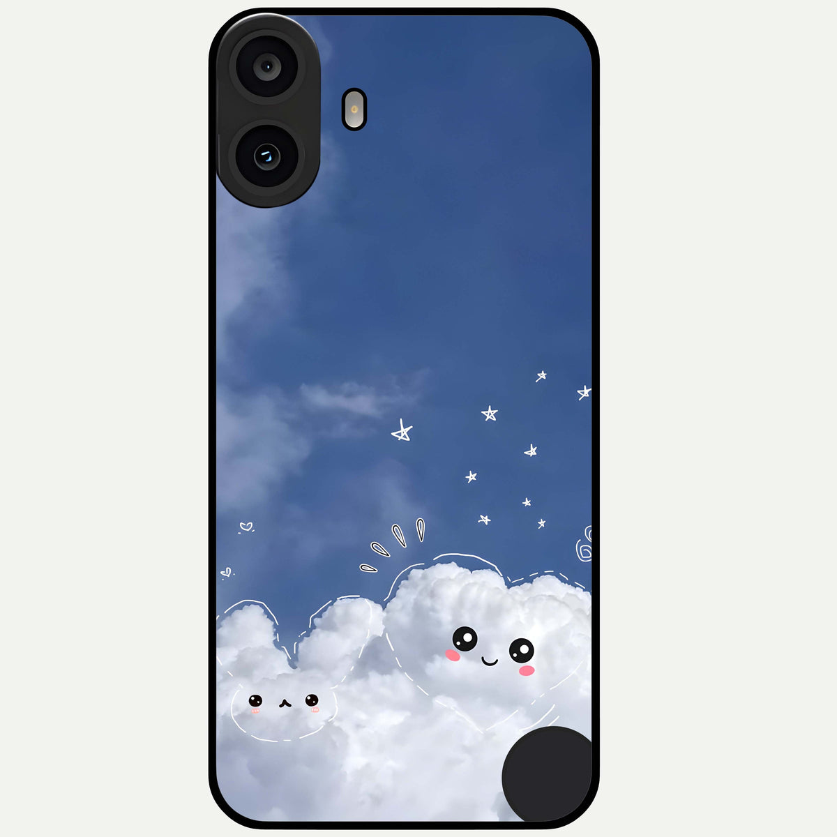  Cute Blossom Cloud Glass Case For CMF Phone 1 back cover – full design glossy printed glass finish