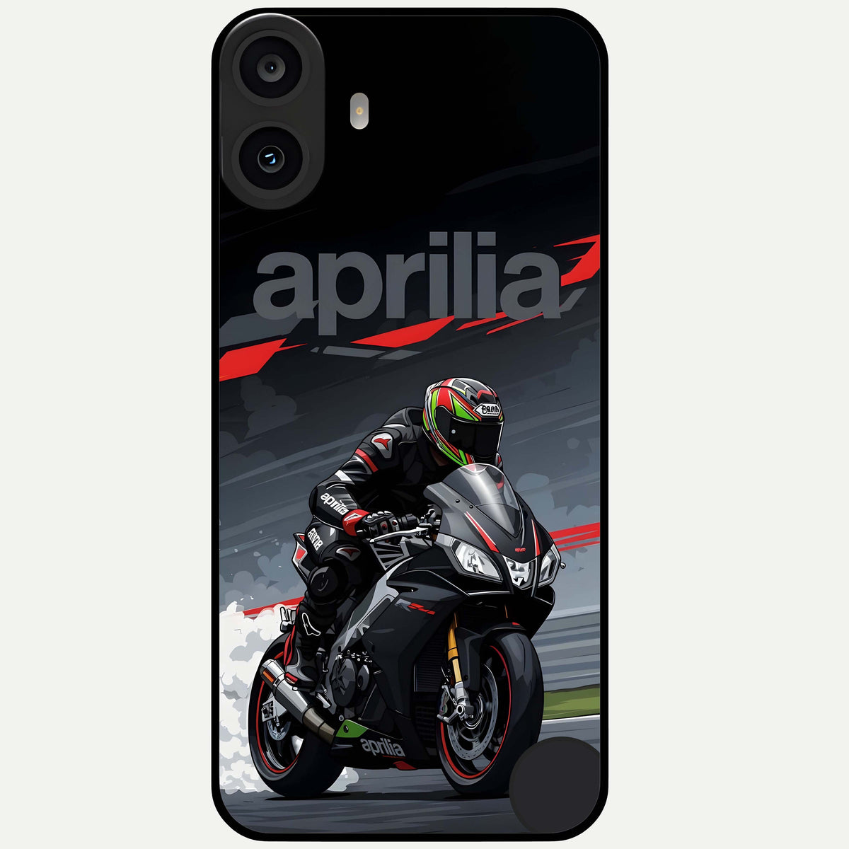  Dark Aprilla Glass Case For CMF Phone 1 back cover – full design glossy printed glass finish